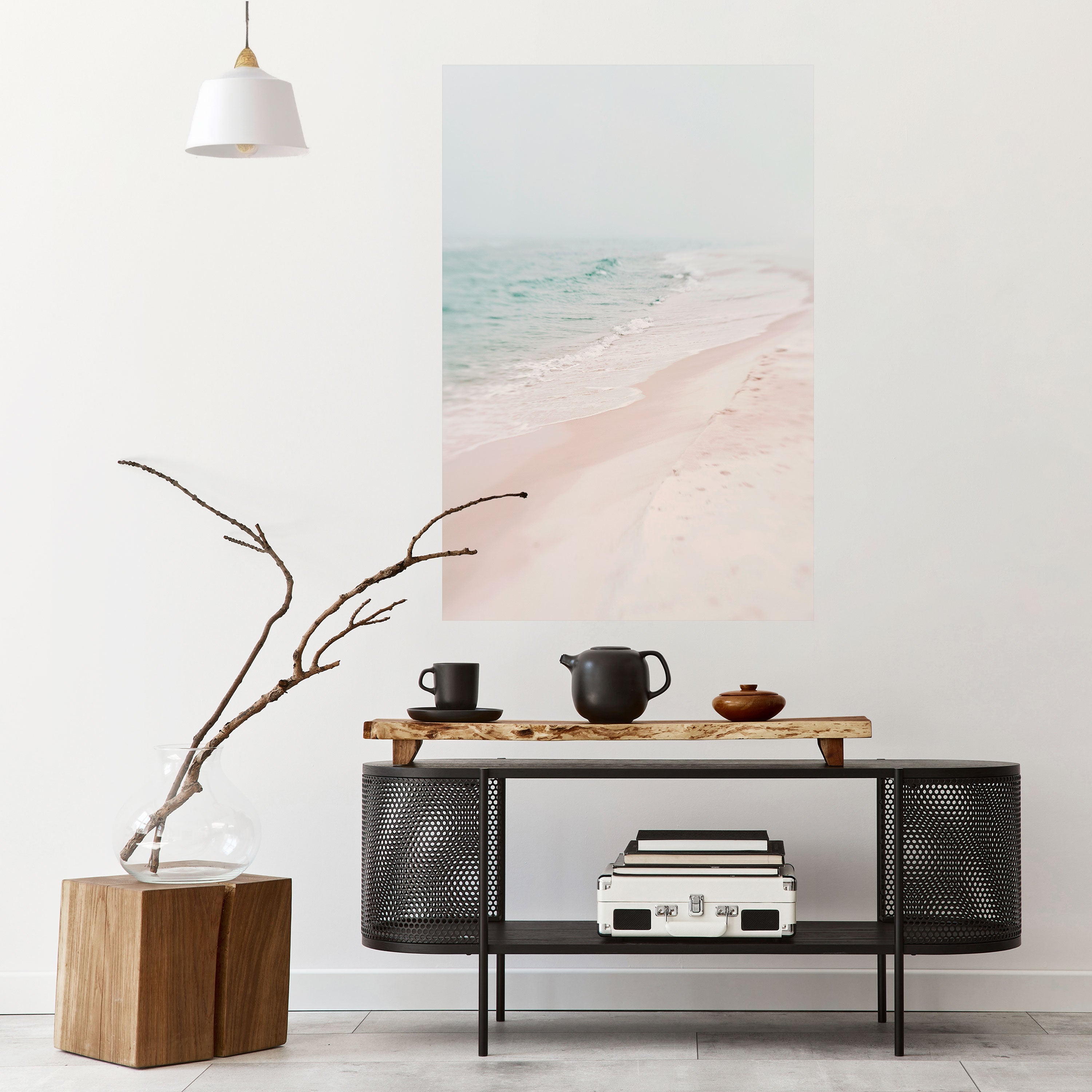 MISTY SHORELINE BLISS Poster Vertical Autocolante