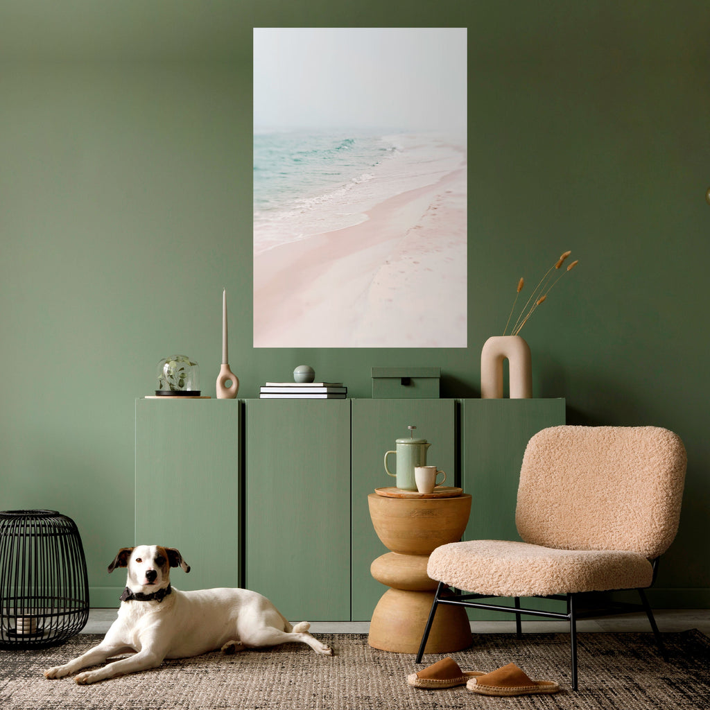 MISTY SHORELINE BLISS Poster Vertical Autocolante