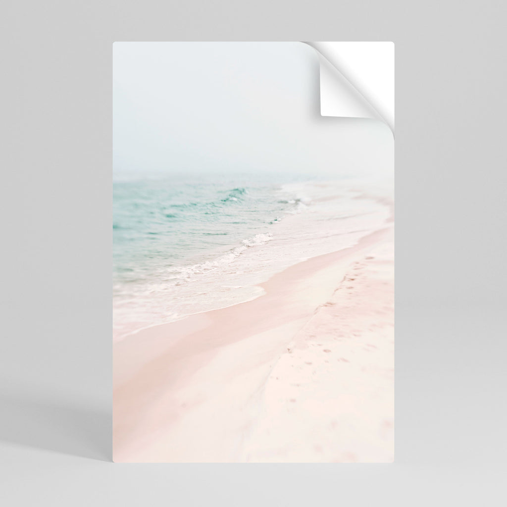 MISTY SHORELINE BLISS Poster Vertical Autocolante