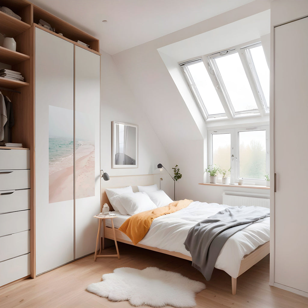 MISTY SHORELINE BLISS Poster Vertical Autocolante