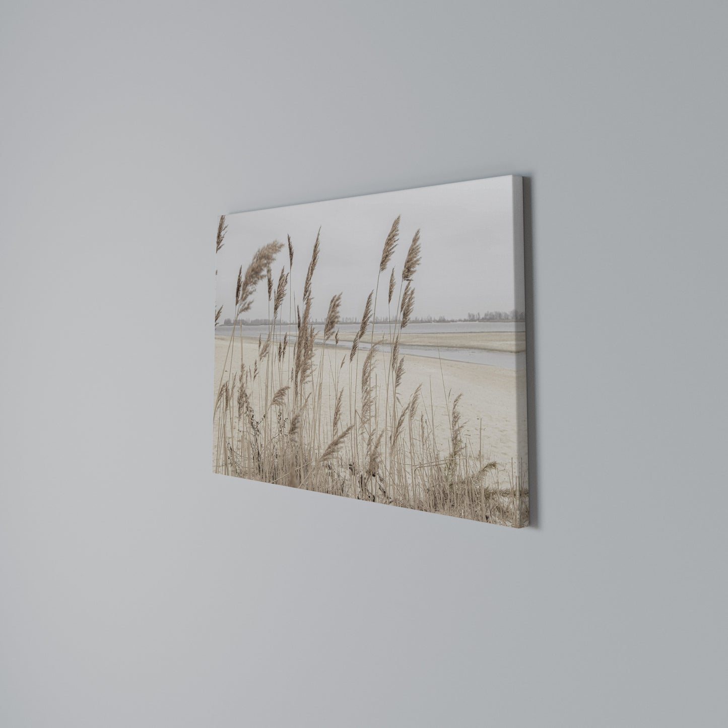 BREEZY STRAW HARMONY Horizontal Canvas Print
