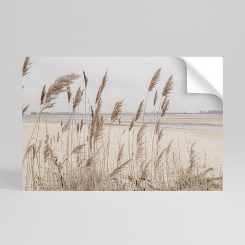 BREEZY STRAW HARMONY Peel and Stick Horizontal Poster