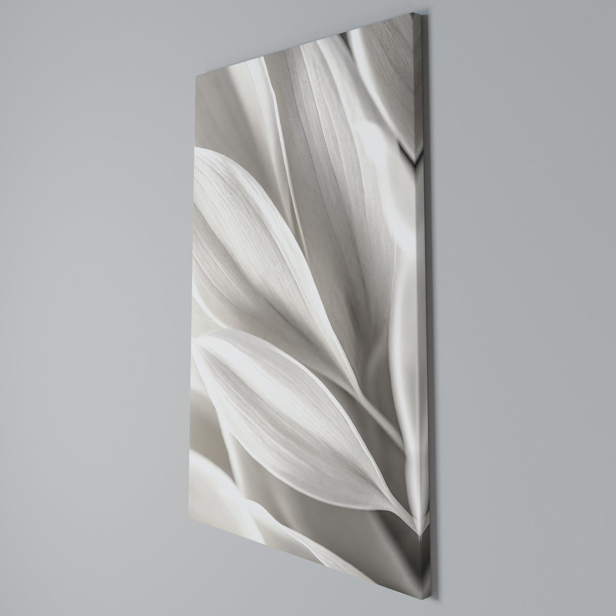 WHISPERS OF WHITE Quadro em tela vertical
