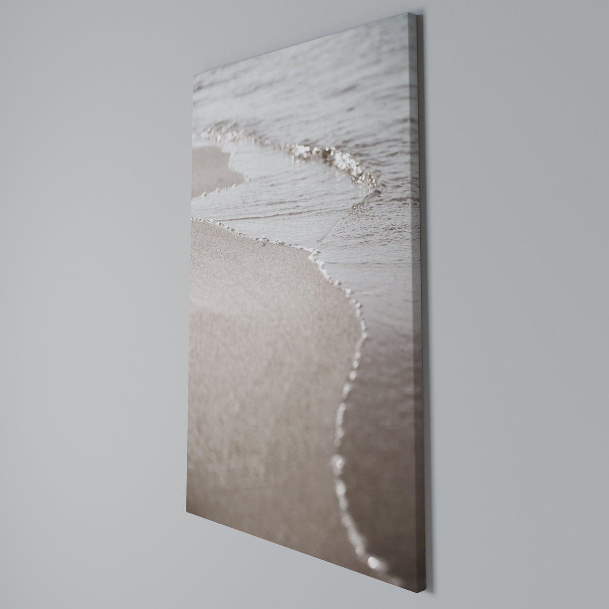 SILKEN SHORELINE DANCE Quadro em tela vertical