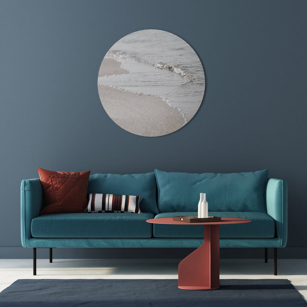 SILKEN SHORELINE DANCE Quadro Redondo Decorativo