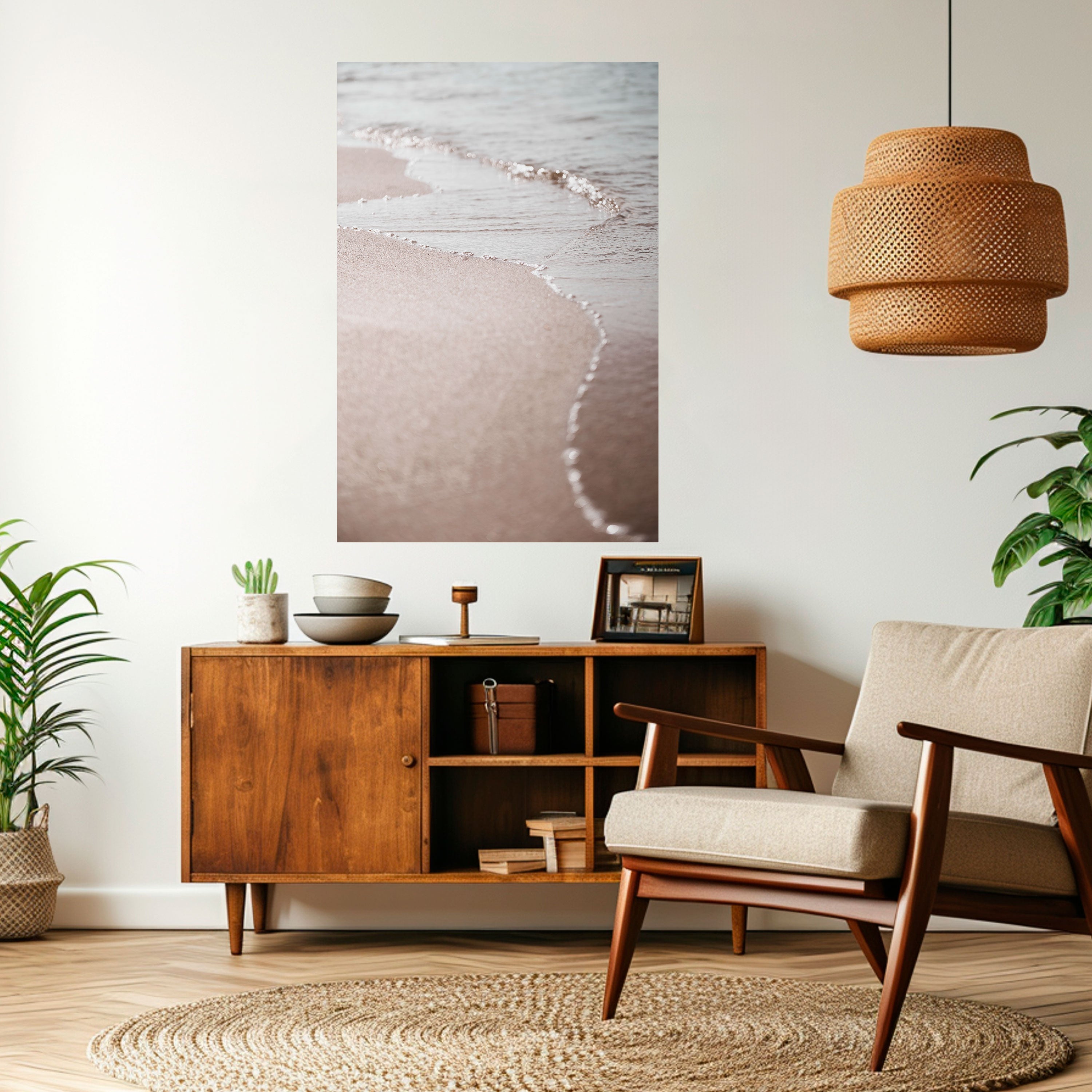 SILKEN SHORELINE DANCE Peel and Stick Vertical Poster