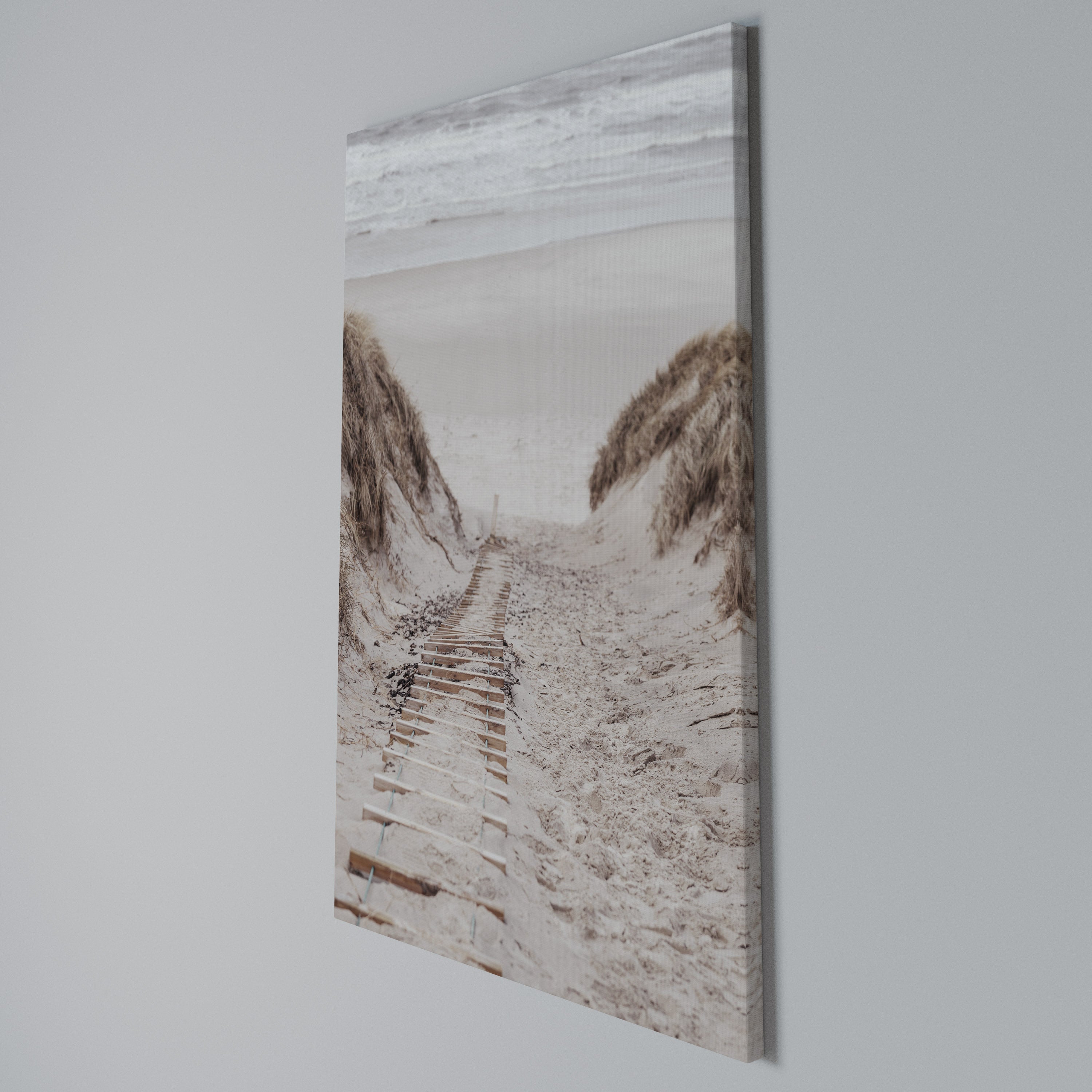 HIDDEN COASTLINE TREK Vertical Canvas Print
