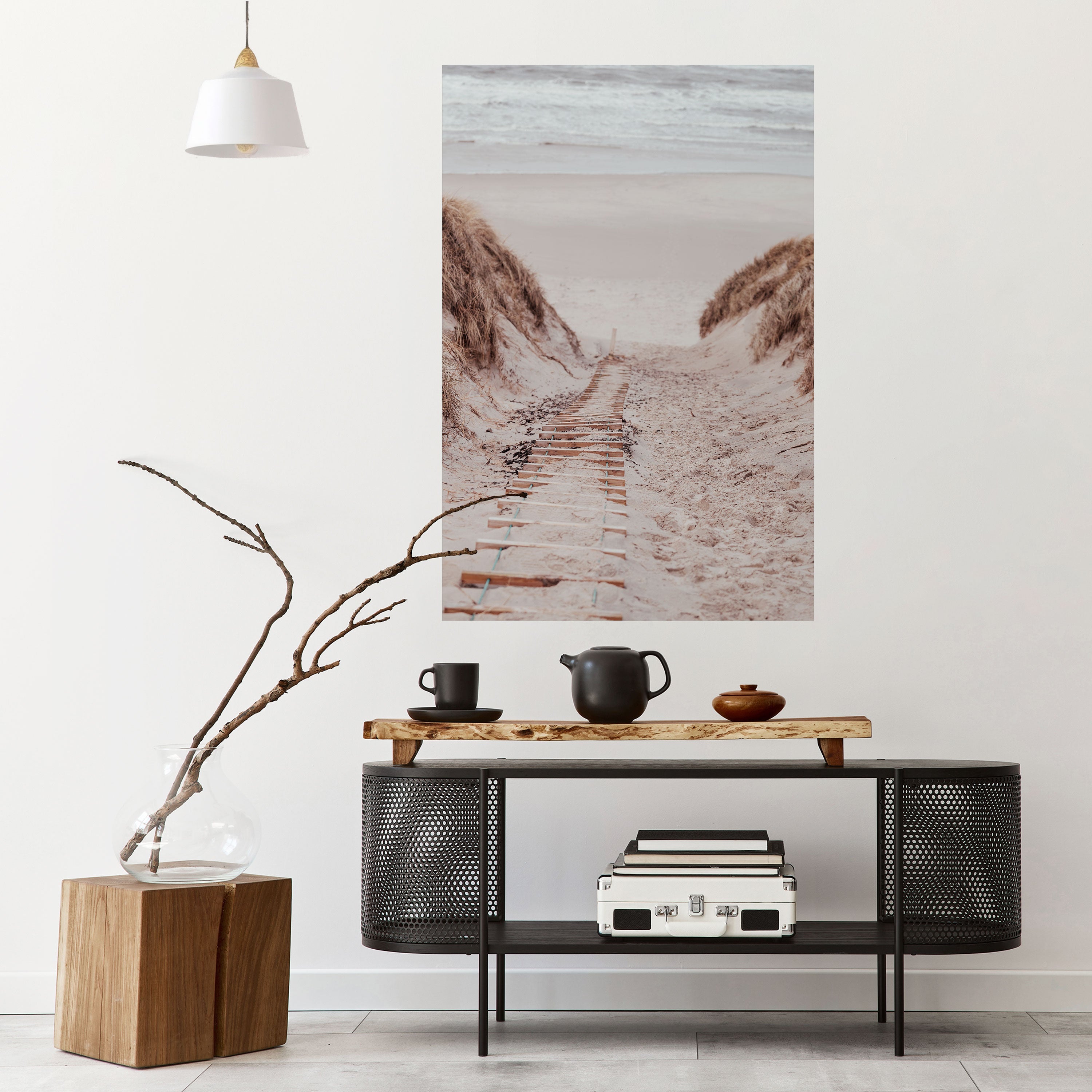 HIDDEN COASTLINE TREK Peel and Stick Vertical Poster