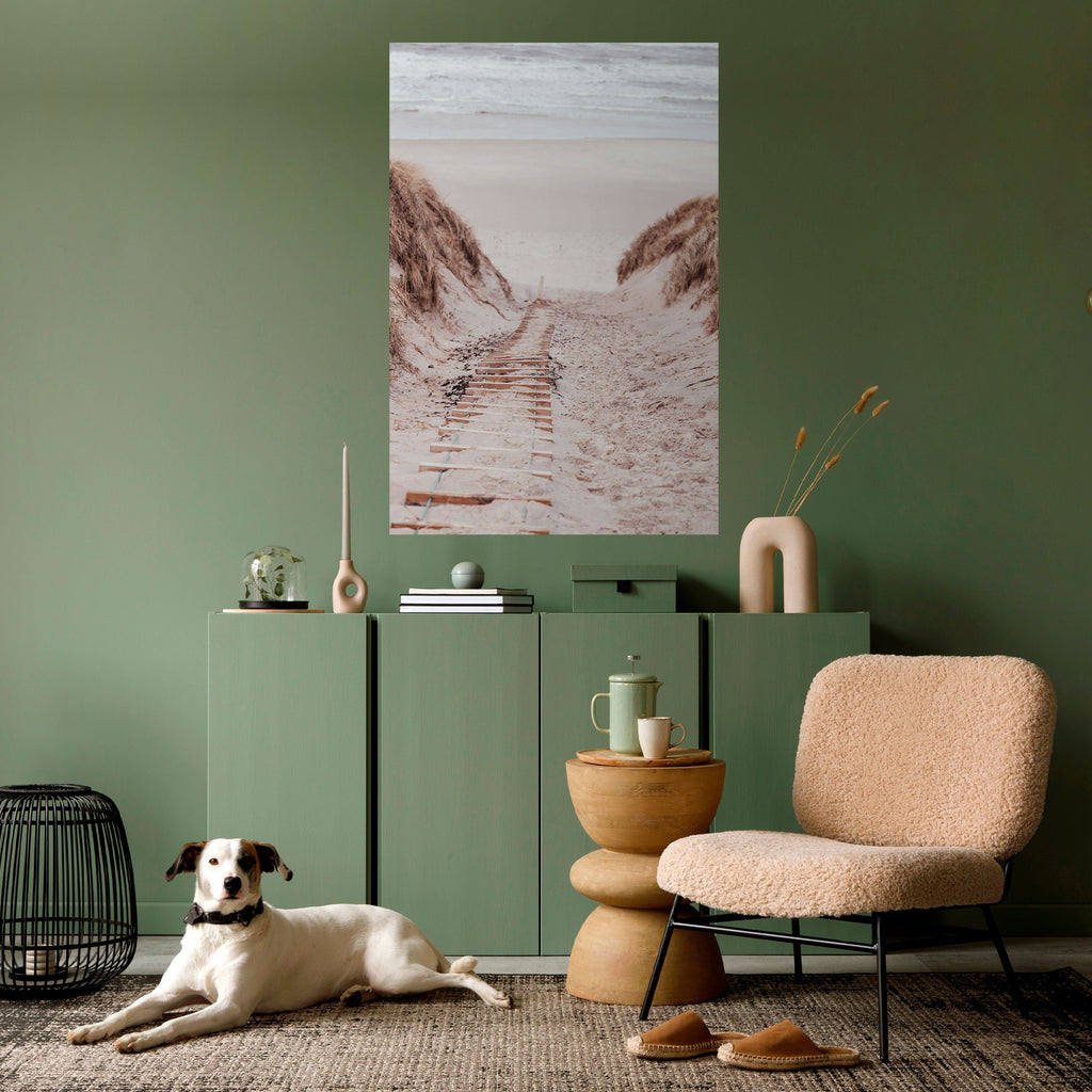 HIDDEN COASTLINE TREK Poster Vertical Autocolante