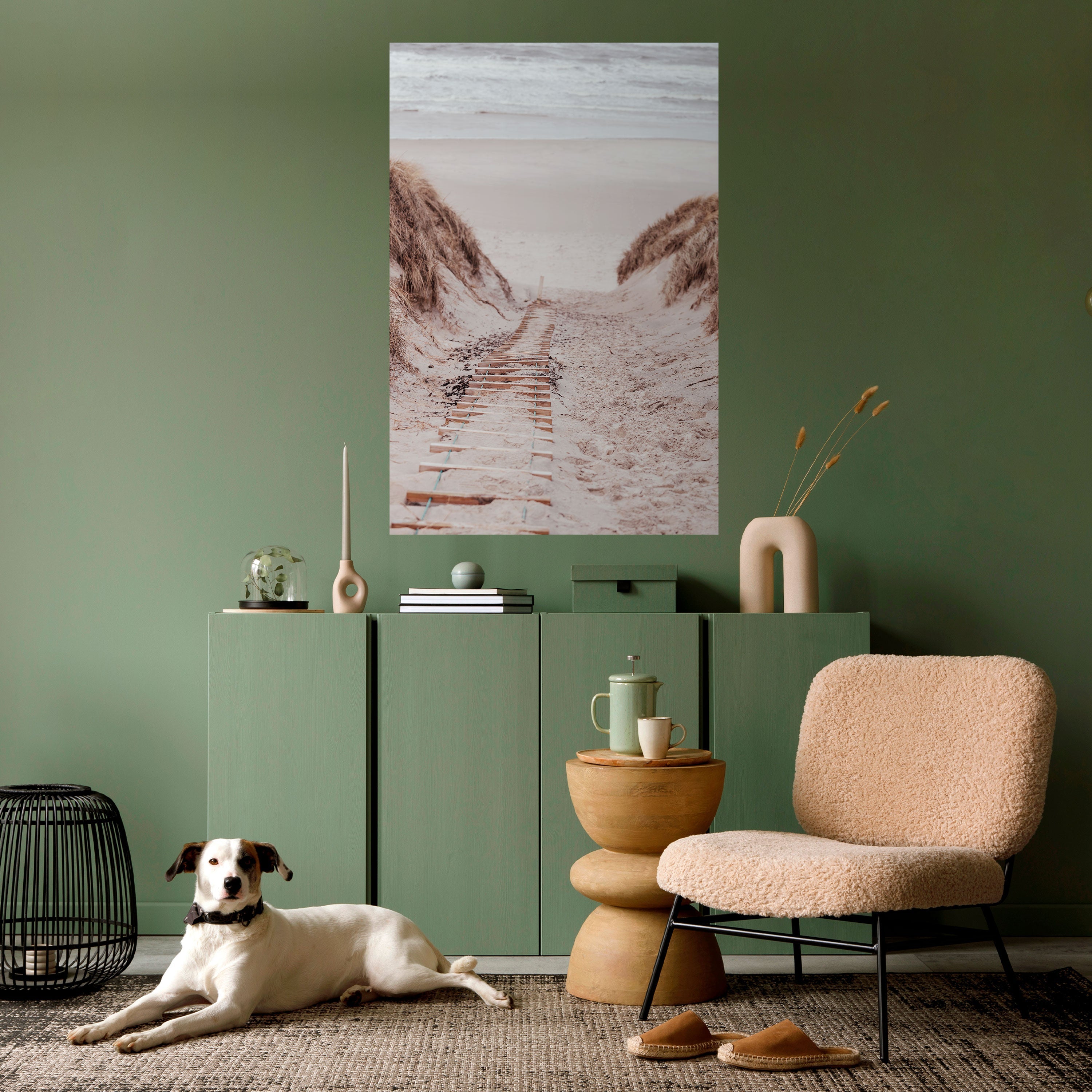 HIDDEN COASTLINE TREK Poster Vertical Autocolante