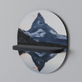 MEMORY OF MATTERHORN Prateleira Oval Decorativa em Acabamento Preto