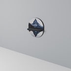 MEMORY OF MATTERHORN Prateleira Oval Decorativa em Acabamento Preto