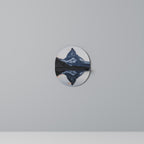 MEMORY OF MATTERHORN Prateleira Oval Decorativa em Acabamento Preto