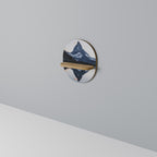 MEMORY OF MATTERHORN Prateleira Oval Decorativa em Efeito Carvalho