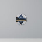 MEMORY OF MATTERHORN Prateleira Oval Decorativa em Efeito Carvalho