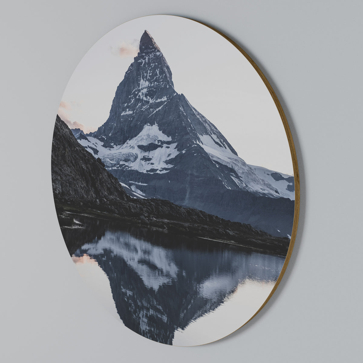 MEMORY OF MATTERHORN Arte de Parede Redonda