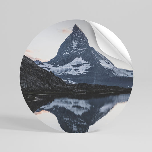 MEMORY OF MATTERHORN Autocolante Redondo Removível