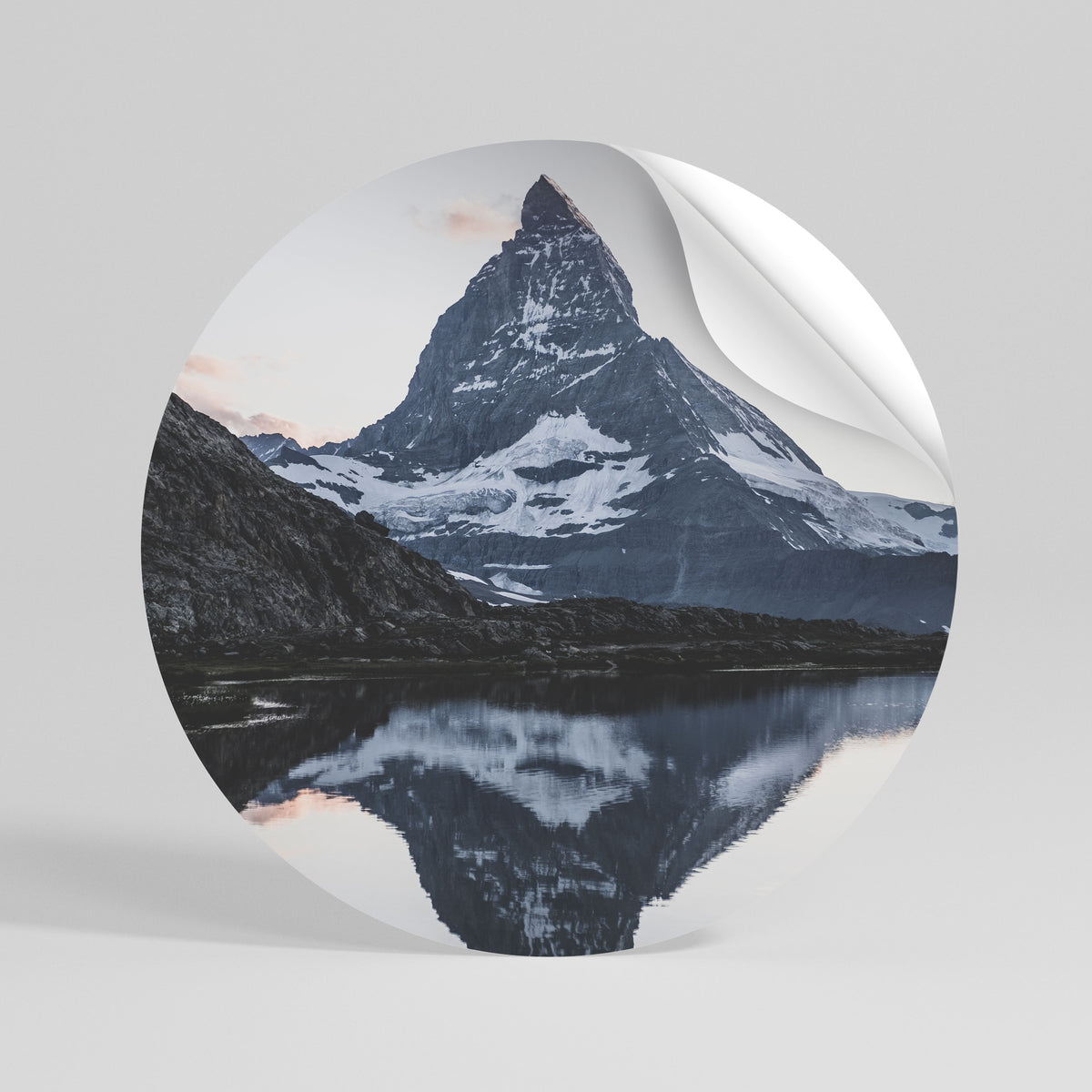 MEMORY OF MATTERHORN Autocolante Redondo Removível