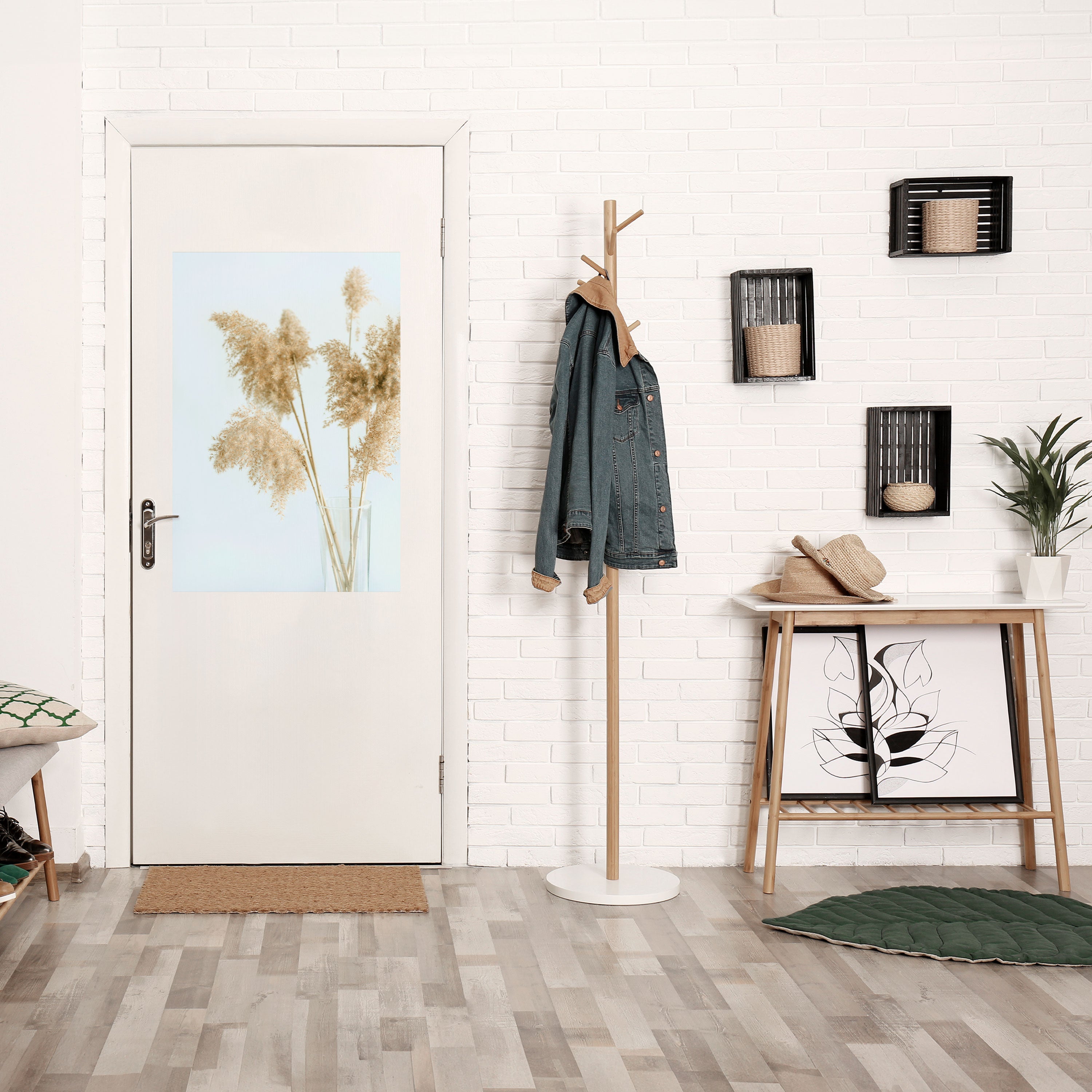 ELEGANT GRASSY SERENITY Poster Vertical Autocolante