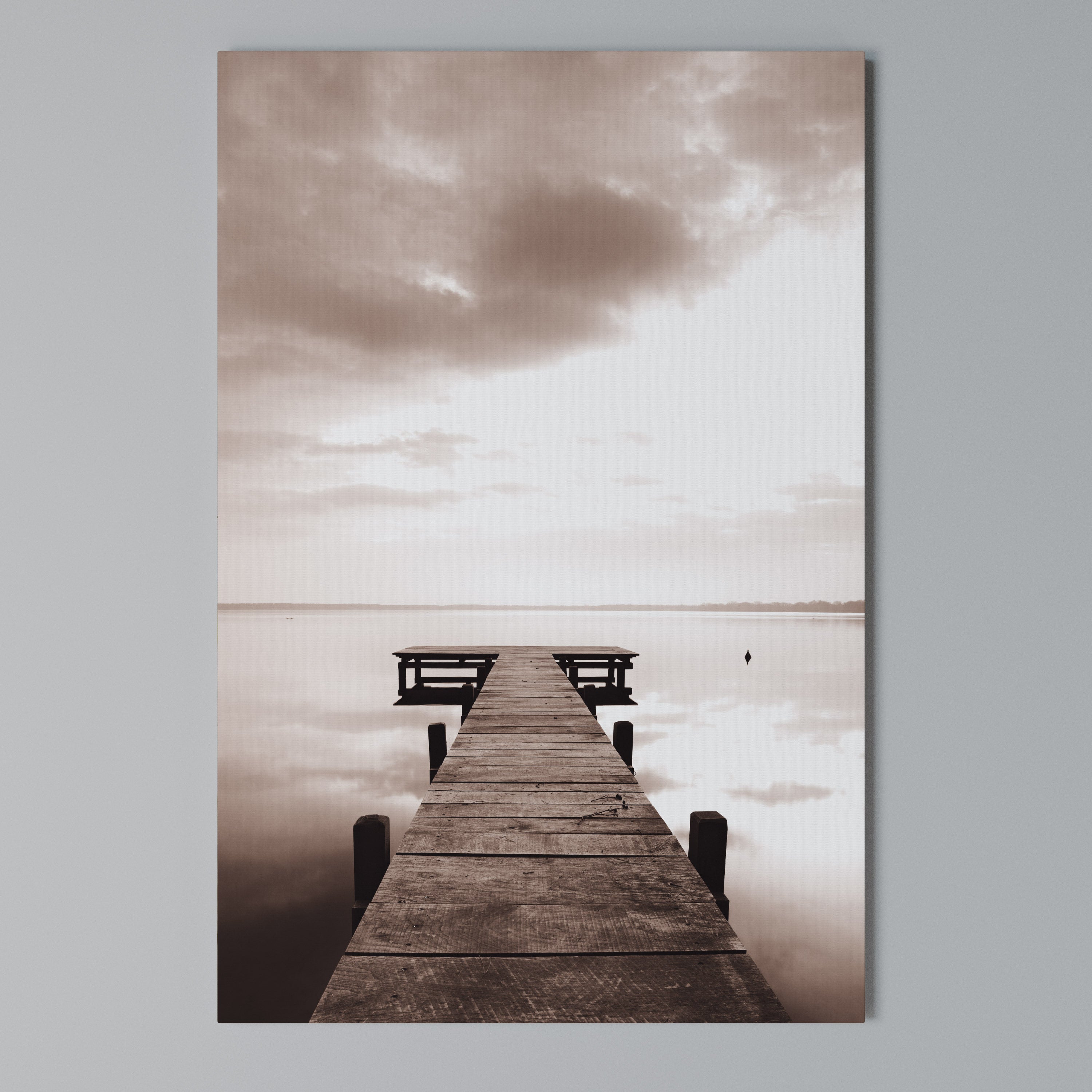 ECHOES OF STILLNESS Quadro em tela vertical