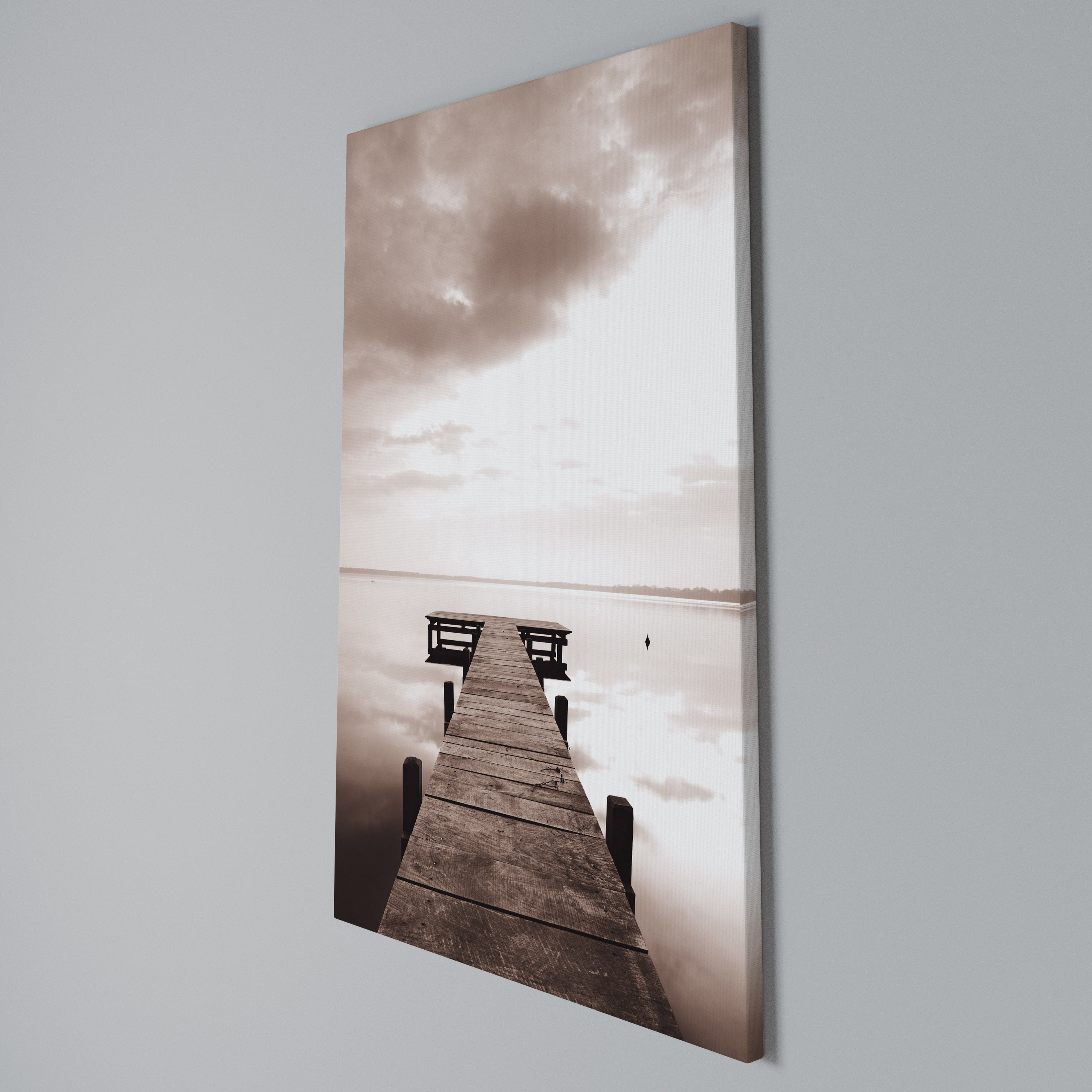 ECHOES OF STILLNESS Quadro em tela vertical
