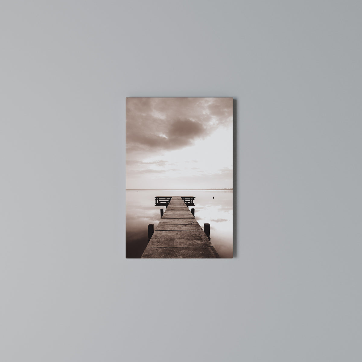 ECHOES OF STILLNESS Vertical Canvas Print