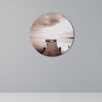 ECHOES OF STILLNESS Quadro Redondo Decorativo