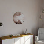 ECHOES OF STILLNESS Quadro Redondo Decorativo