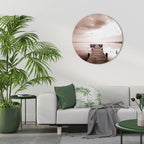 ECHOES OF STILLNESS Quadro Redondo Decorativo