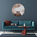 ECHOES OF STILLNESS Quadro Redondo Decorativo