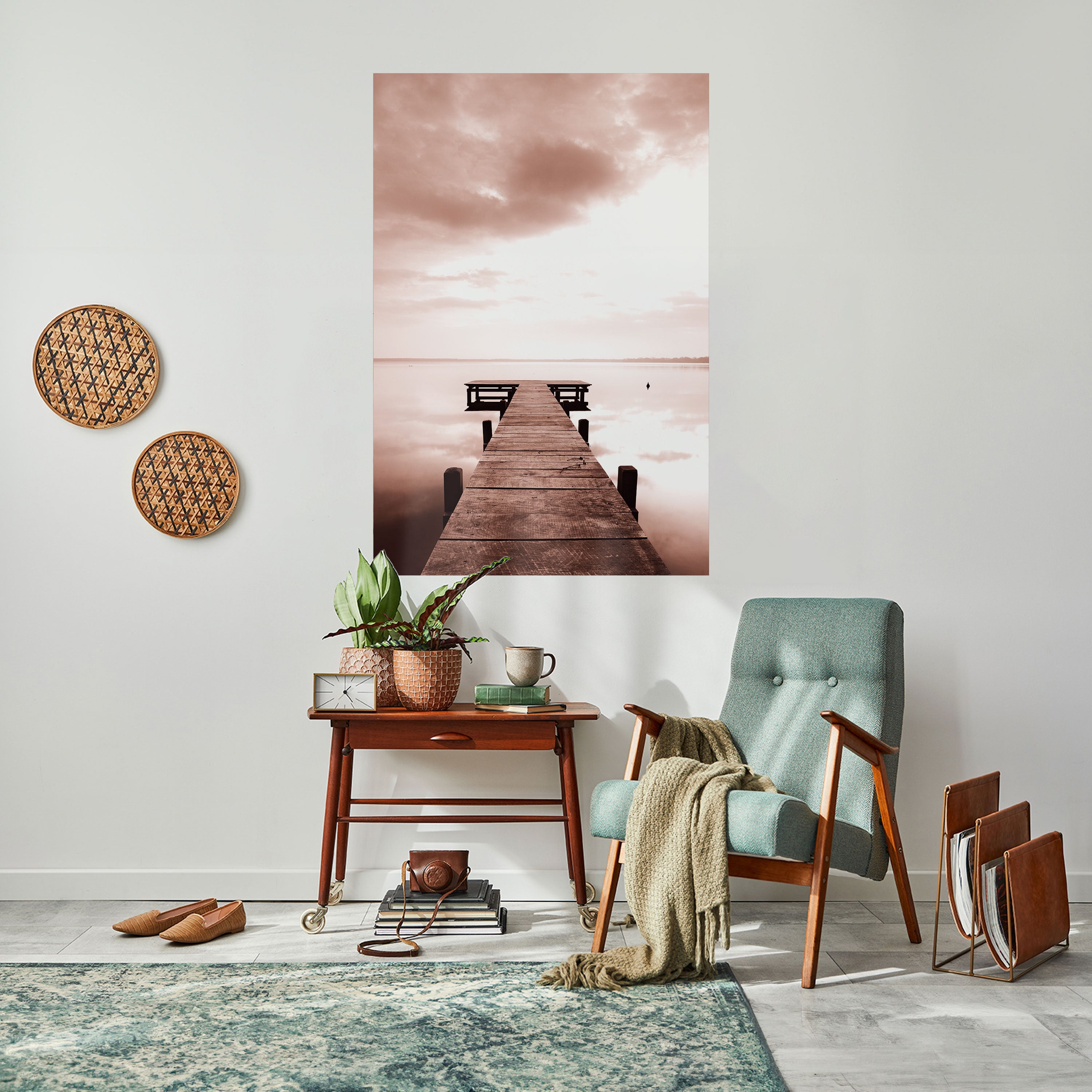 ECHOES OF STILLNESS Peel and Stick Vertical Poster