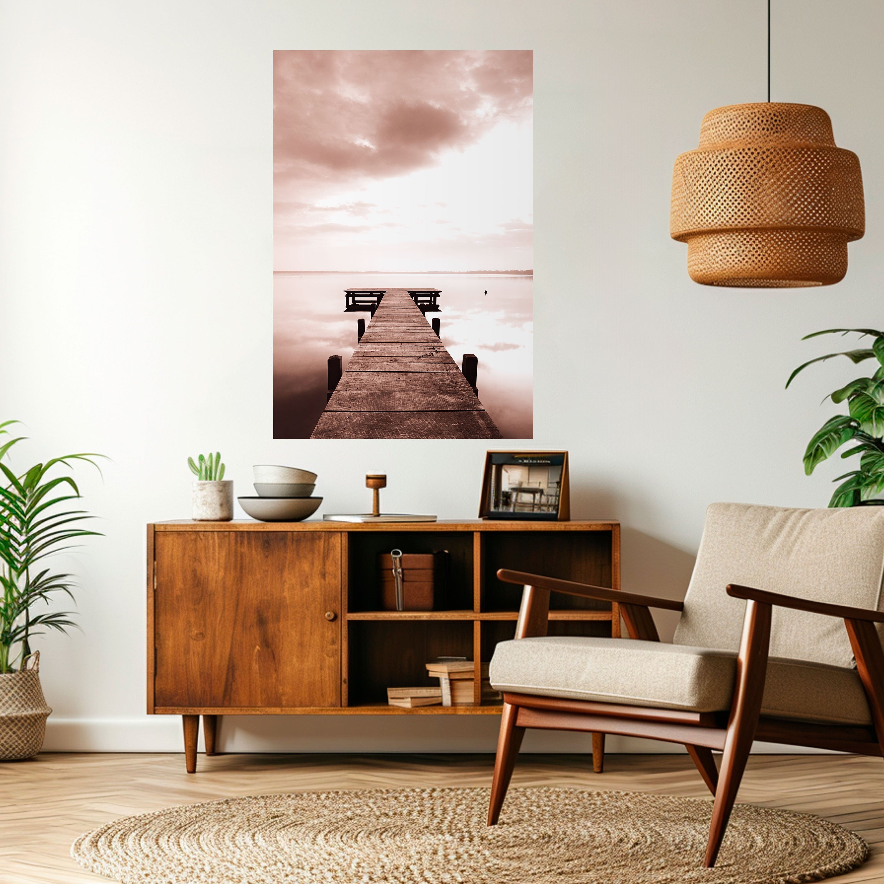 ECHOES OF STILLNESS Peel and Stick Vertical Poster