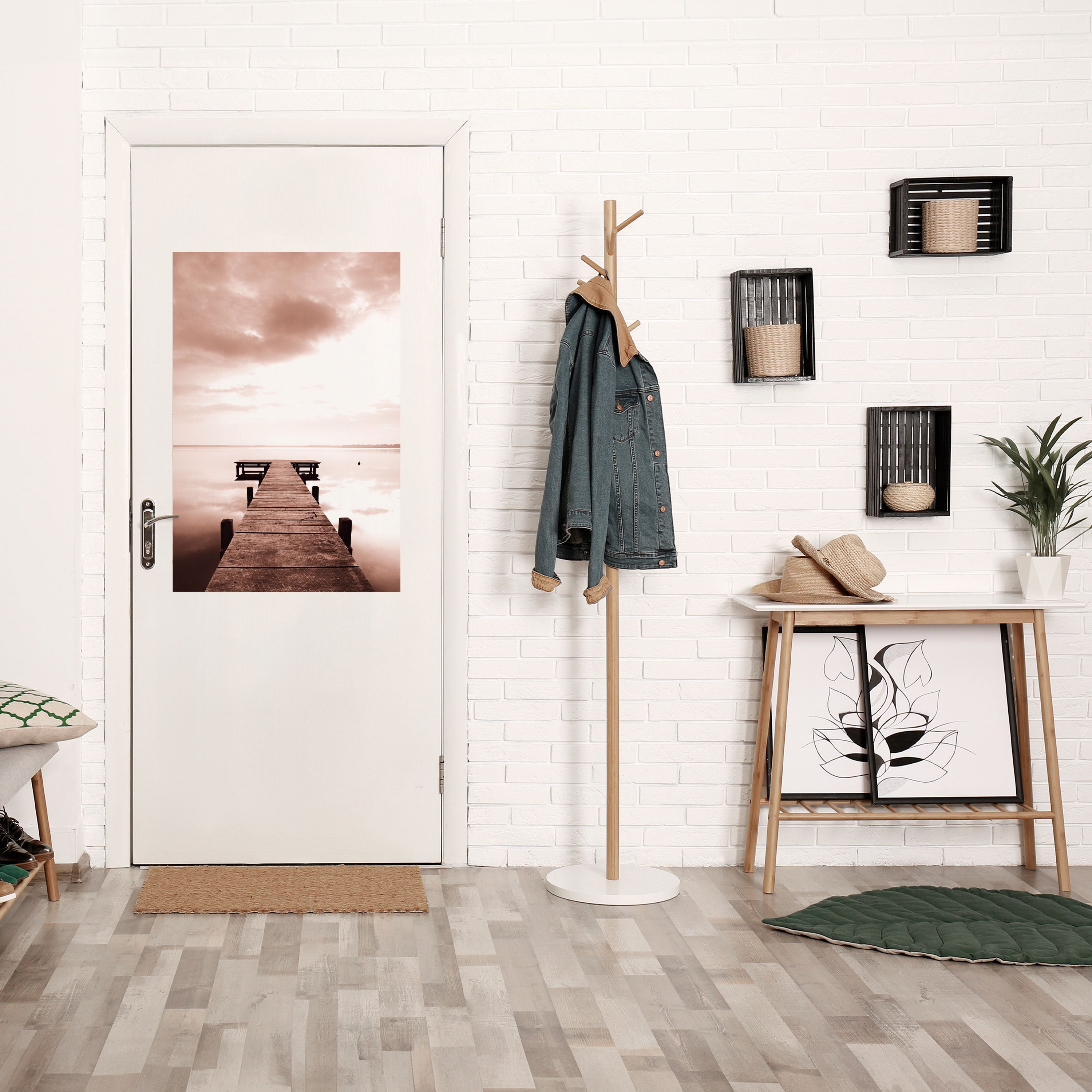 ECHOES OF STILLNESS Peel and Stick Vertical Poster