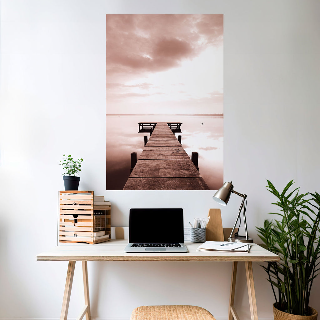 ECHOES OF STILLNESS Peel and Stick Vertical Poster