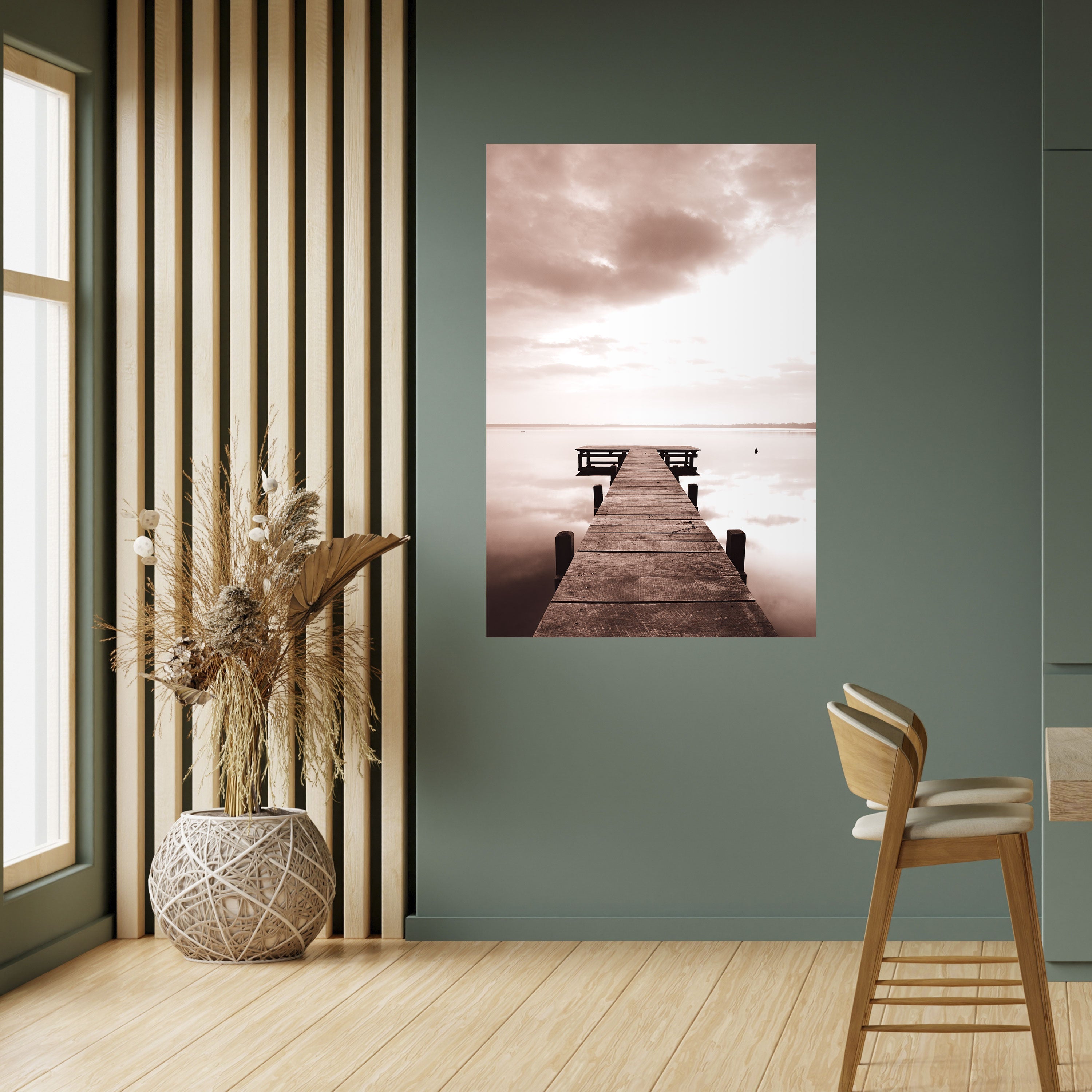 ECHOES OF STILLNESS Peel and Stick Vertical Poster