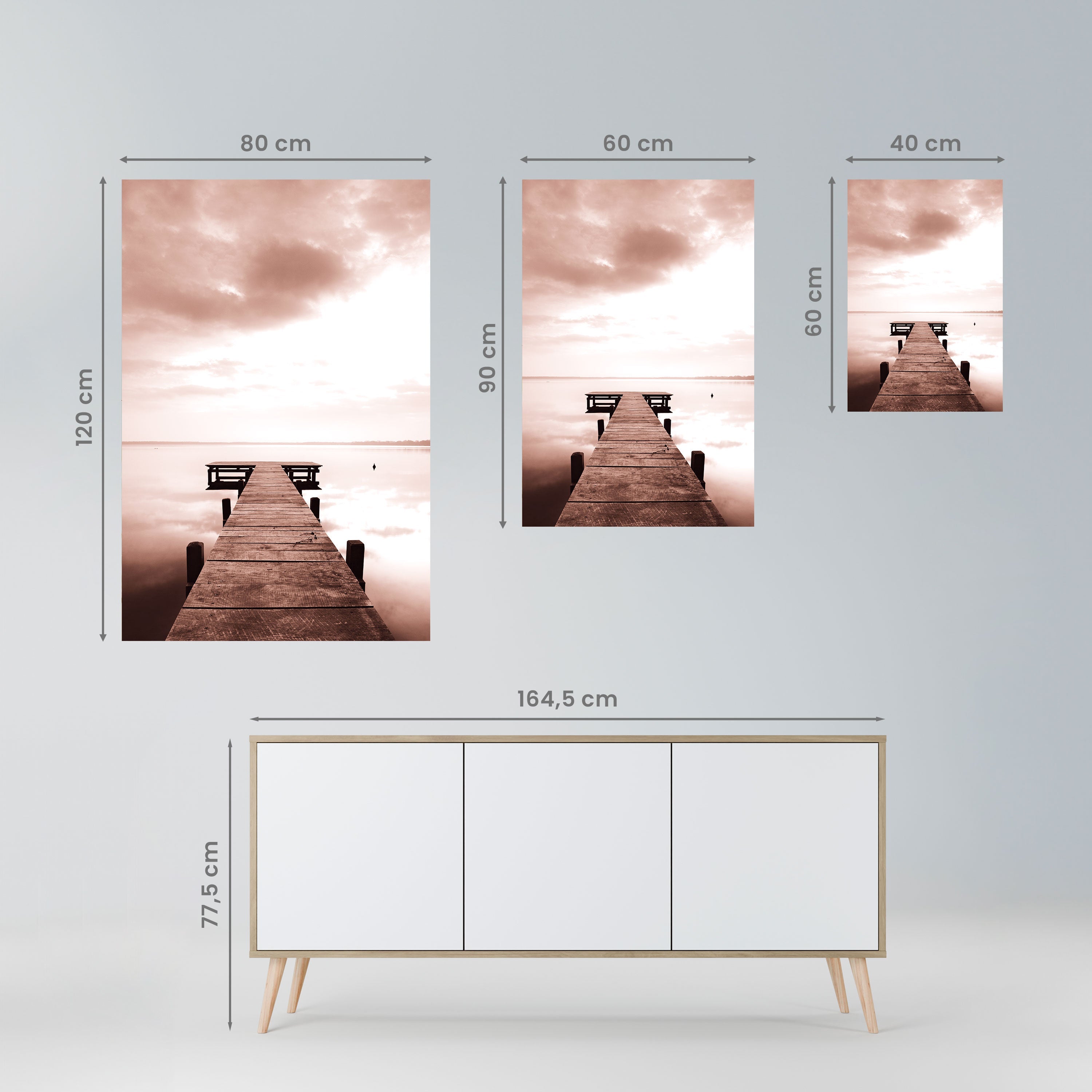 ECHOES OF STILLNESS Poster Vertical Autocolante