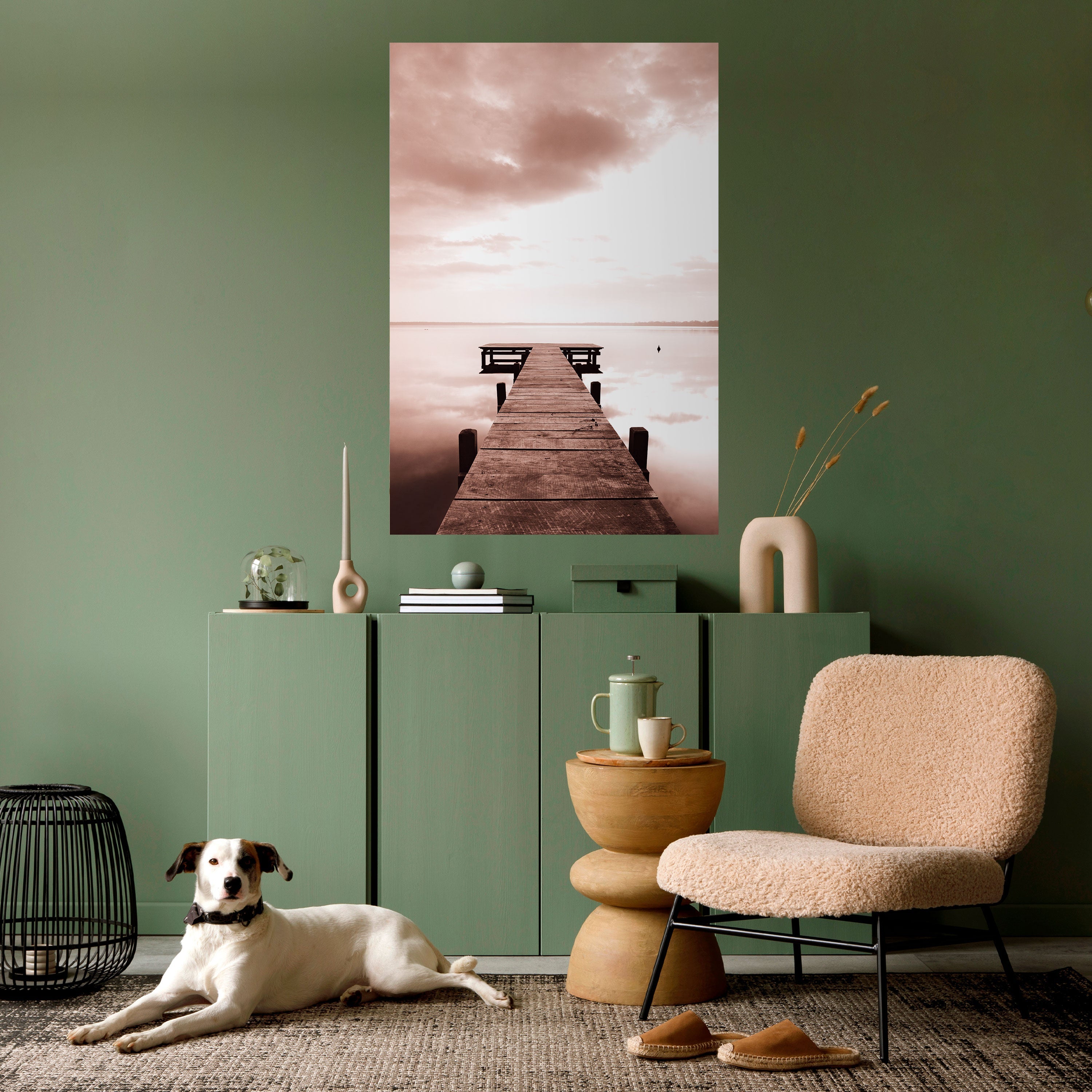 ECHOES OF STILLNESS Peel and Stick Vertical Poster