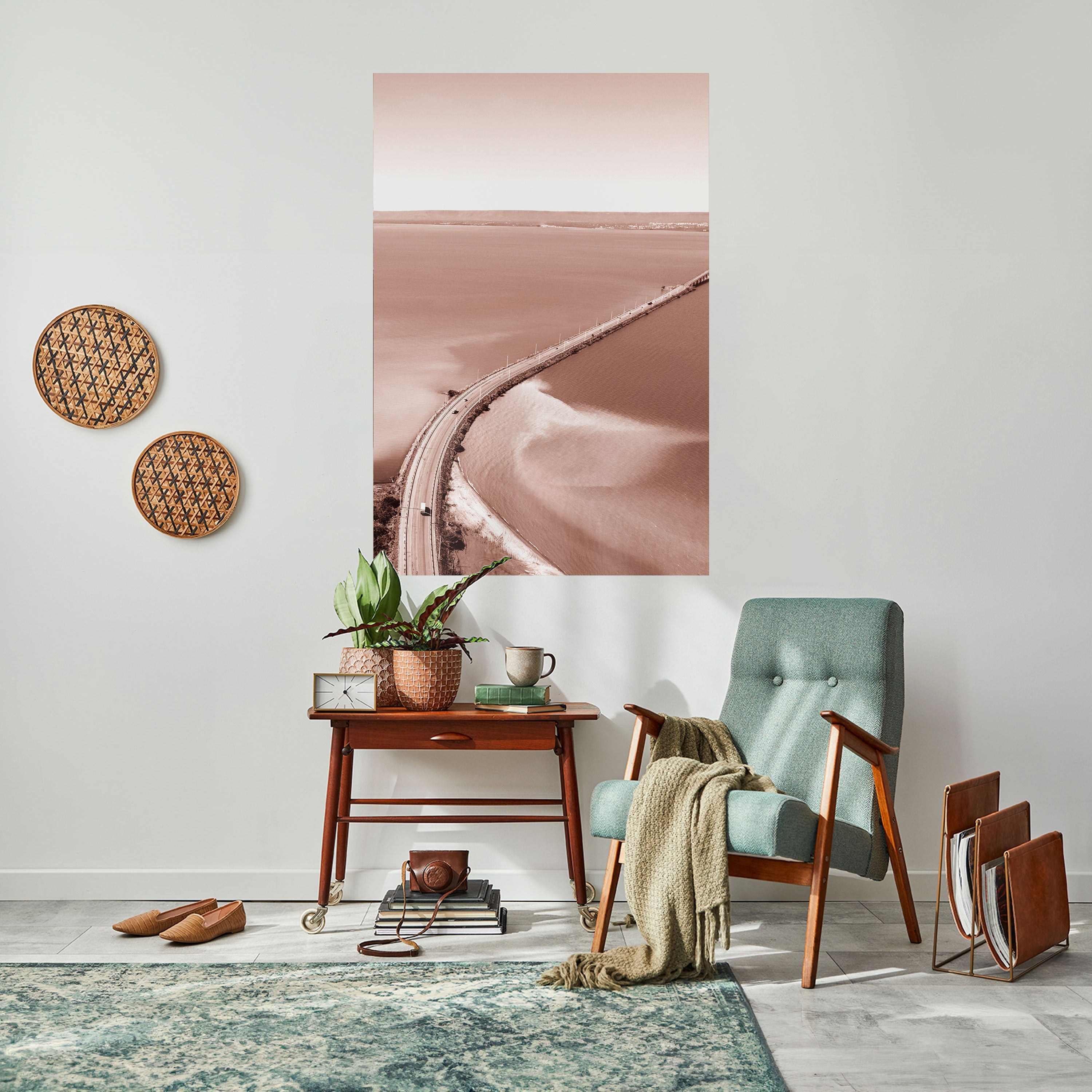 HORIZON BOUND JOURNEY Peel and Stick Vertical Poster