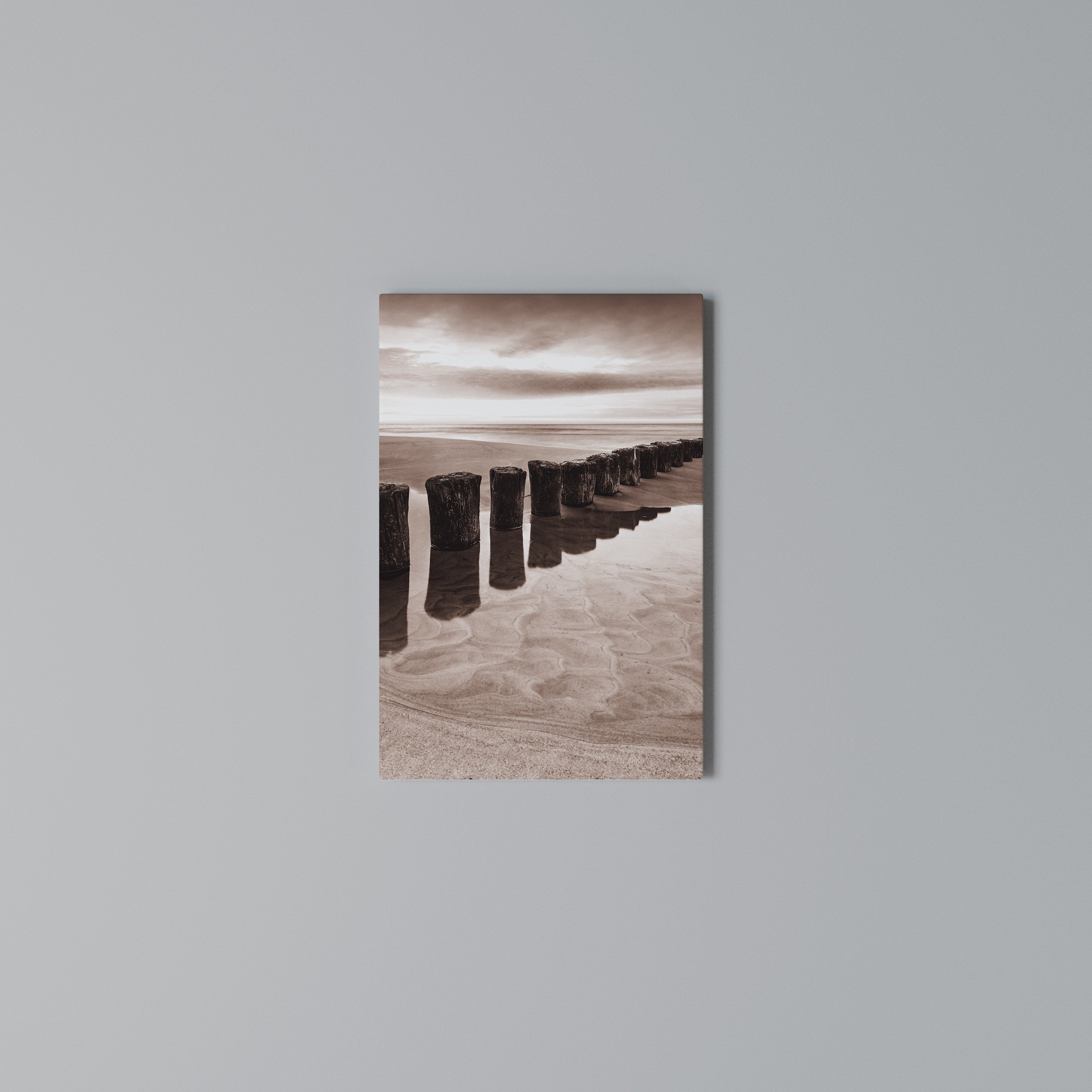 SERENE SHORELINE SEQUENCE Quadro em tela vertical