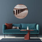 SERENE SHORELINE SEQUENCE Quadro Redondo Decorativo