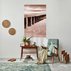 SERENE SHORELINE SEQUENCE Peel and Stick Vertical Poster