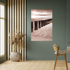SERENE SHORELINE SEQUENCE Peel and Stick Vertical Poster