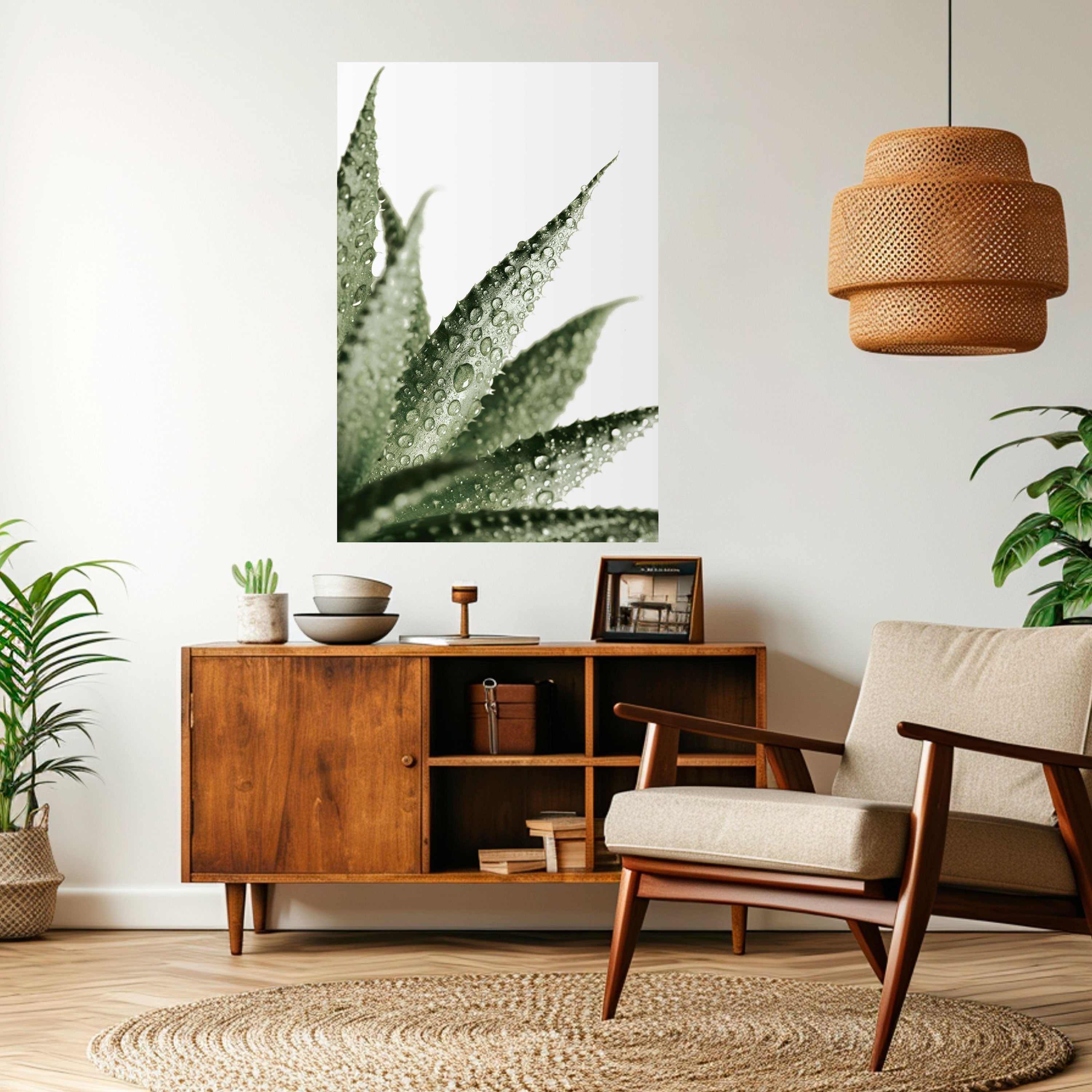 DEWDROP SYMPHONY Peel and Stick Vertical Poster