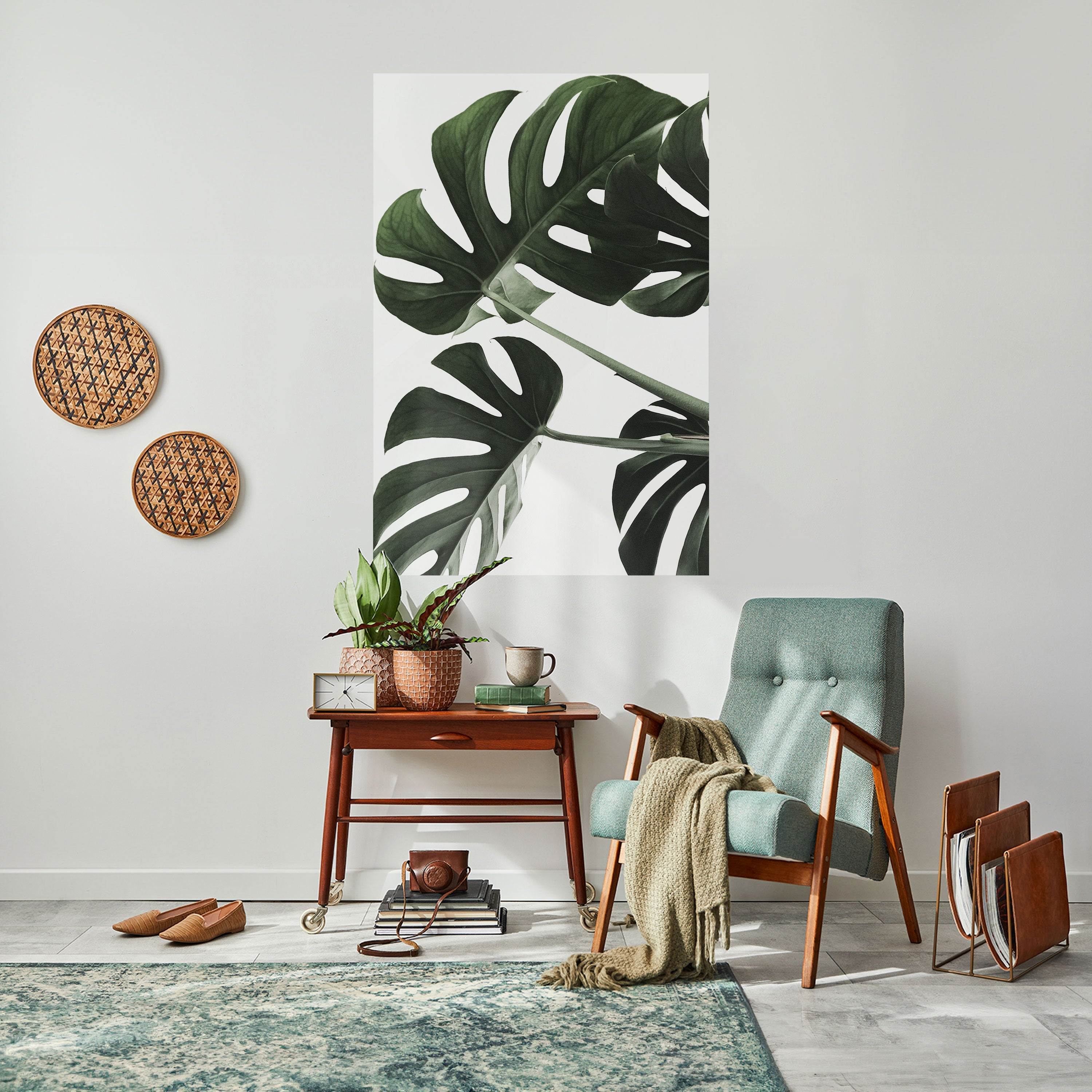 FOLIAGE FUSION Peel and Stick Vertical Poster