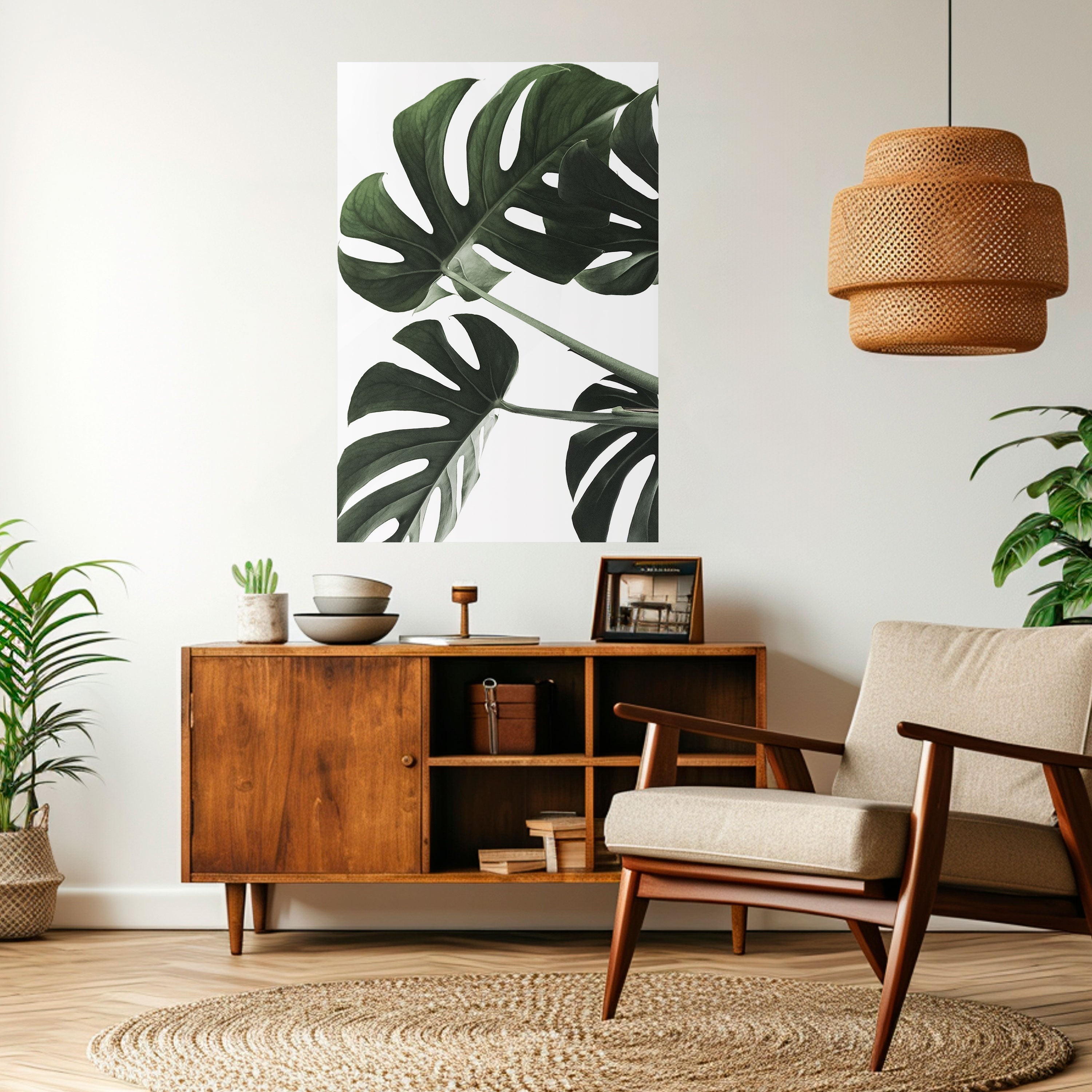 FOLIAGE FUSION Peel and Stick Vertical Poster