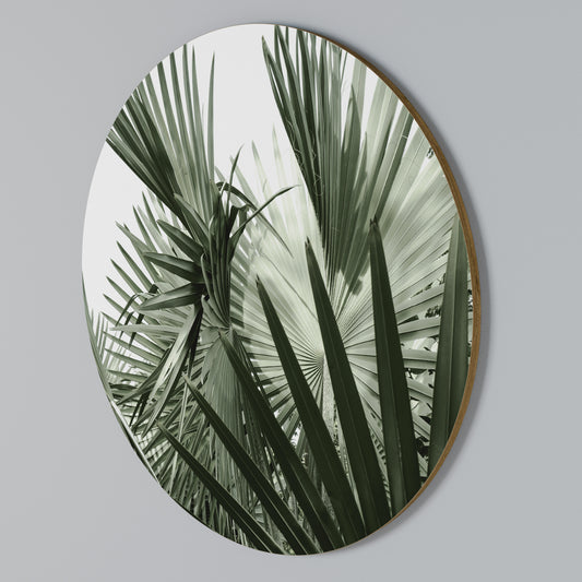 PALM PARADISE DANCE Arte de Parede Redonda