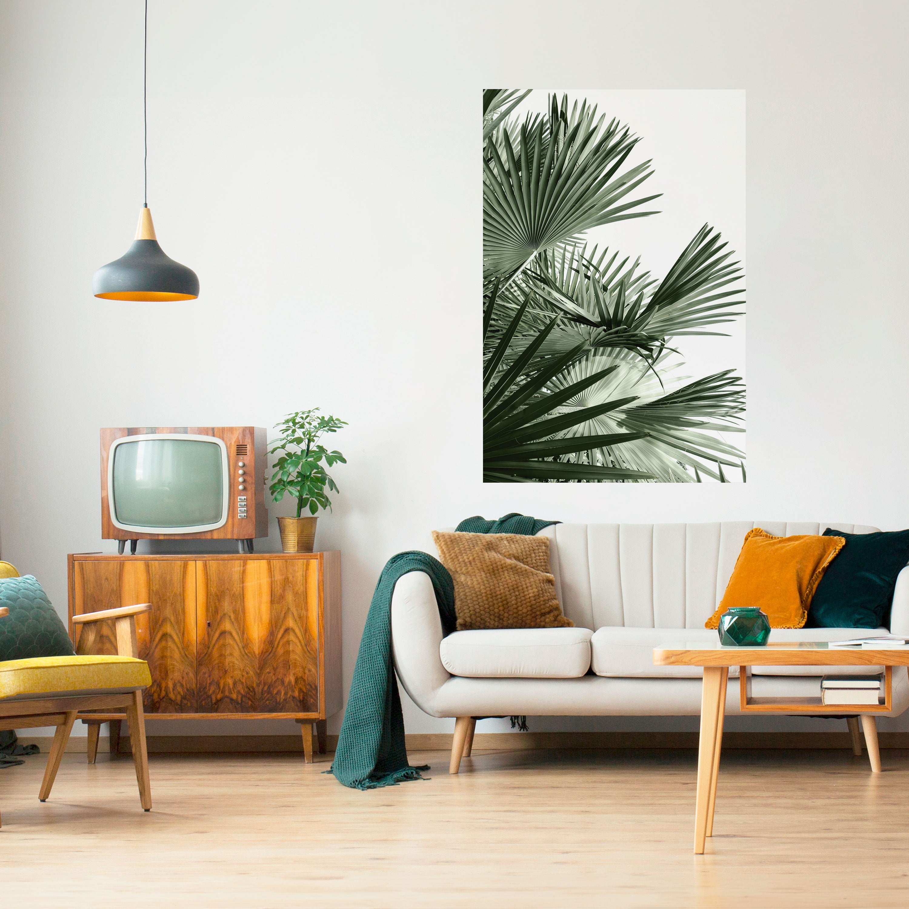 PALM PARADISE DANCE Peel and Stick Vertical Poster