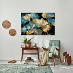 GLIMMERING GINKGO DREAMS Peel and Stick Horizontal Poster