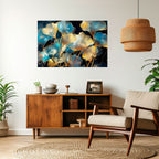 GLIMMERING GINKGO DREAMS Peel and Stick Horizontal Poster