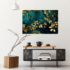 LUSH TURQUOISE Peel and Stick Horizontal Poster